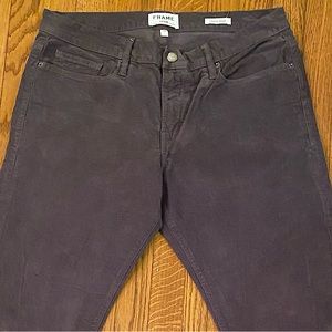NWOT Frame Denim L'Homme Slim Cord in Noir